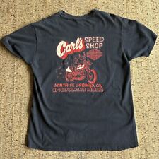 Vintage Harley Davidson 80s Carls Speed Shop T Shirt Beefy-T 2Side Large Single picture