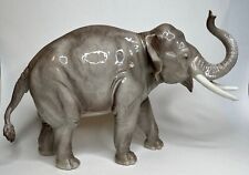 Important Antique Nymphenburg German Porcelain Elephant Figurine 17” Handpainted picture