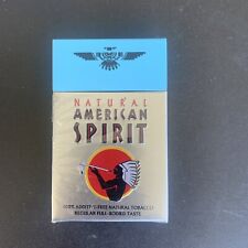 Natural American Spirit Vintage Blue Flip Top Cigarette Tin picture