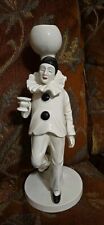 Vtg Sigma Taste Setter Pierrot Clown W Wine Glass 10” Candlestick Candle Holder picture