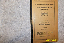 FRISCO RAILROAD TRAINMAN EMPLOYEES RULE BOOK 1920 AND THEN REVISED IN 1953 picture