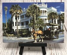 Charleston South Carolina “Adventure Into The Past” Carriage Tour SC Postcard picture