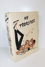 Vintage My Treasures Date Line WHITE CREAM Trinket Box – 1950s – Keepsake Holder picture