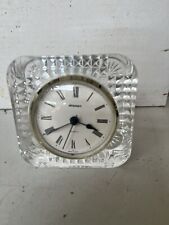 STAIGER West GERMANY Quartz Lead Crystal France Clock Mantel Desk Vintage picture