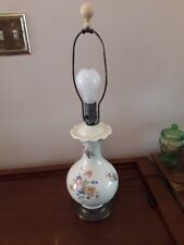 Vintage 1930's Floral Ceramic Table Lamp picture