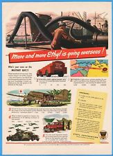 1944 Ethyl Gasoline WWII Ambulance Plane Jeep Aviation Fuel Military Quiz ad picture