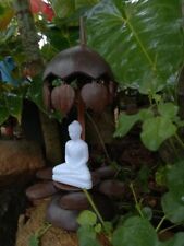 Srilankan Handmade coconut shell based budda meditation healing statue picture