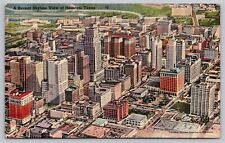 Postcard - Houston, Texas - Recent Skyline View - Posted in 1946, Linen (E2) picture