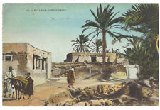 Tunisia Bizerta view of Village Dans L'Oasis with Scott 85 & 87 stamps 1928 use picture