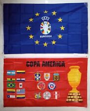 1 EURO-2024  FLAG (3X5 FT) + 1 COPA AMERICA FLAG (3X5 FT) $45 picture
