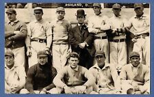 Original circa 1908 Ashland Ohio Baseball Team Postcard RPPC  picture