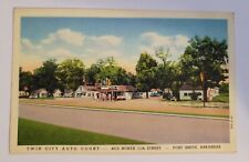 Fort Smith Arkansas Twin City Auto Court Motel North St Postcard  picture