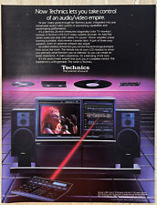 1985 Technics Audio Video VHS Hi-Fi Stereo Tuner AM/FM Color TV Vtg Print Ad picture