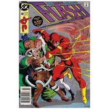 Flash #48 Newsstand - 1987 series DC comics VG+ Full description below [k  picture