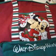 2 Walt Disney World/Disney  Parks Holiday Zippered  Tote Bag 17 inch x 17 inch picture