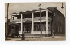 Vintage RPPC Marine City Mi Mineral Bath Street Car Trolly Colonial Hotel 1907 picture
