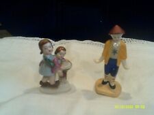 Vtg. Occupied Japan Figurines-qty (2)-Oriental Man and 2 Children picture
