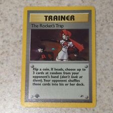 TRAINER ROCKET’S TRAP - 2000 Pokemon Gym Heroes 1st Edition Holo Card # 19/132 picture