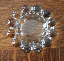 Vintage Anchor Hocking Boopie Bubble Clear Glass Ashtray 5 Inch READ picture