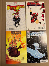 Marvel Comics Skottie Young Lot - Spider-Woman Tank Girl Ice Man Deadpool — NM picture