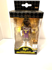 🏀 Funko Vinyl Gold 5 in: LeBron James NBA Lakers Purple Jersey Rare (Chase)🔥🔥 picture