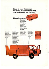1966 Print Ad GMC Trucks Handi-Van Giant Rear Doors Rugged Construction picture