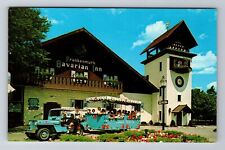 Frankenmuth MI-Michigan, Bavarian Inn, Glockenspiel Tower, Vintage Postcard picture
