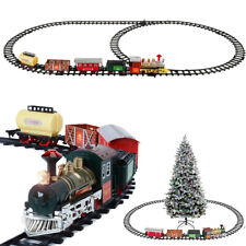 Luxury Electric Christmas Train Tracks Set Lights Sound Kids Toy Gift Tree Decor picture