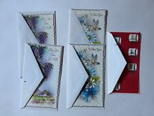 Lot of 5 vintage get well cards, unused, with envelopes picture