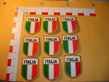 Italy Italia embroidered flag patches 9 total patches picture
