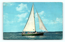 Phila 44 Penna Sailboat Postcard Sailboat Sailing on the Water Posted 1939  pc46 picture