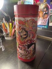 Vintage Chinese Japanese Tin Loose Tea Canister Metal Cylindrical AJ picture