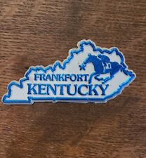 Vintage Kentucky State Fridge Magnet The Bluegrass State Rubber Frankfort picture