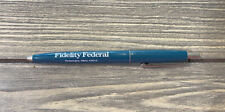 Vintage Fidelity Federal Delaware Ohio Blue Retractable Pen  picture