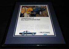 1966 Ford Mustang Framed 11x14 ORIGINAL Vintage Advertisement Supermarket Set picture