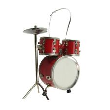 Miniature Drum Set Musical Instrument Realistic Ornament Musician/Drummer Gift picture