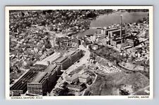 Sanford ME-Maine, Aerial Goodall Sanford Mills, Antique, Vintage c1952 Postcard picture