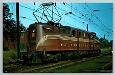 Vintage Railroad Train Locomotive Postcard - PRR Pennsylvania 4911 picture