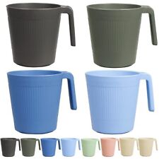 Coffee Mugs Set of 8, Plastic Coffee Cups Set, 16.9 OZ Unbreakable Coffee Mug... picture