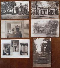 1928 MONTICELLO HOME OF THOMAS JEFFERSON LOT OF 7 DIFFERENT POSTCARDS 2247 picture