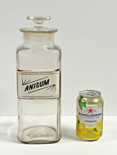 Vintage Apothecary Pharmacy Bottle; “ANISUM”; Large; Dated 1889 picture