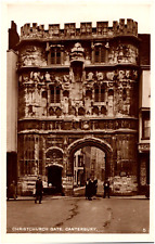 Christchurch Gate Canterbury England 1910s Postcard RPPC Unused British Photo UK picture
