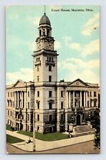 Postcard Ohio Marietta Oh Court House 1910s Posted Divided Back picture