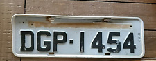Real Vintage Brazil Brasil License Plate DGP 1454 DGP1454 USA Seller picture