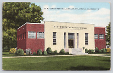 Postcard Sylacauga, Alabama, B.B. Comer Memorial Library, Linen A496 picture