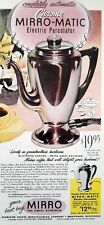 Chrome Mirro Matic coffee percolator Ad vintage 1953 original advertisement picture