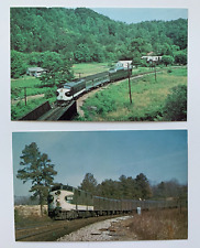 (2) RR Postcards Southern Railway Railroad Passenger Trains Diesel Engines picture