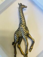 Giraffe Pin  By JJ Jonette  Signed Brass Vintage picture