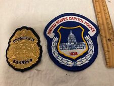 UNITED STATES CAPITAL 1828 POLICE PATCH SET FULL SIZE NEW picture
