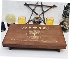 Altar Table, Meditation Table, Small Altar Table, Wooden Witch The Tree of Life picture